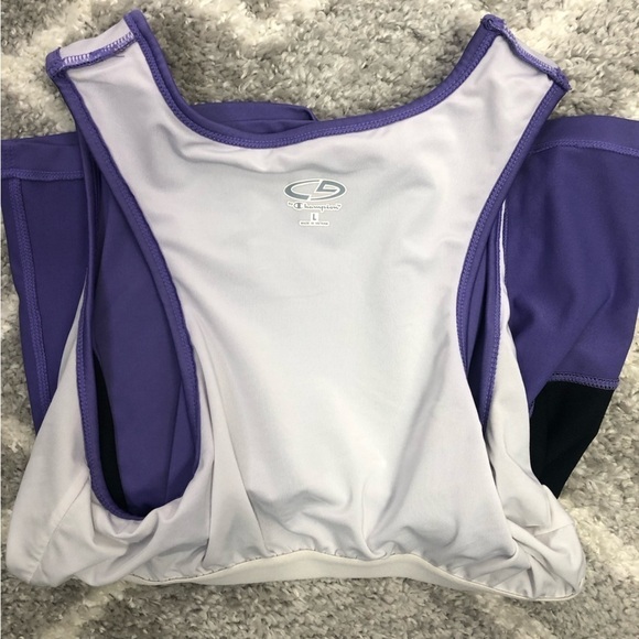 C9 by Champion purple black exercise top sleeveless fitted lined large - Picture 5 of 7